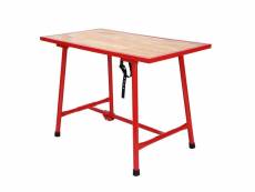 Établi pliable table d’atelier pliante table de travail 120 cm bois helloshop26 16_0000517