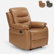 Fauteuil relax inclinable avec repose-pieds salon Panama