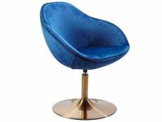 Finebuy chaise longue tissu 70 x 79 x 70 cm fauteuil club tournante salon | fauteuil pivotant avec accoudoirs | fauteuil de bar rembourrée