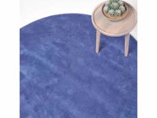 Homescapes tapis rond tufté - coloris bleu - 150 cm de diamètre RU1235B