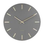 Karlsson - Horloge en métal Charm Gris Gris