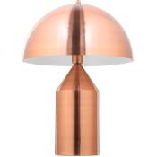 Lampe de Table - Lampe de Salon Design - Donato Or rose chromé - Fer - Or rose chromé
