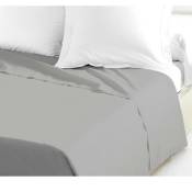 Lovely Home - drap plat 100% coton 240X300 cm gris