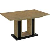 Mobilier1 - Table Goodyear 124 , 75x90x140cm, Allongement, Stratifié