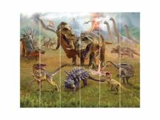 Papier peint mural walltastic le royaume des dinosaures