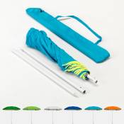 Parasol de plage pliable portable leger voyage moto 180 cm Pocket Couleur: Turquoise