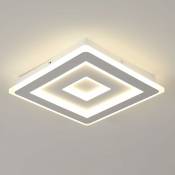 Plafonnier Carré led Moderne, 42W 4725LM 30cm, Luminaire de Plafond en Acrylique Blanc, Éclairage Intérieur pour Chambre à Coucher, Salon, Couloir