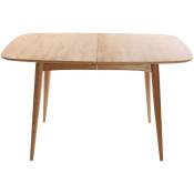Table à manger extensible rectangulaire en bois clair