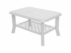 Table basse avec porte-revues, made in italy, couleur blanche, dimensions 90 x 46 x 60 cm 8052773494762