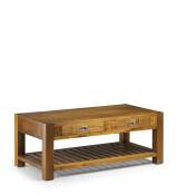Table basse en bois marron L 120 cm