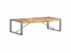 Table basse table de salon | bout de canapé 140x70x40 cm bois de manguier brut meuble pro frco71394