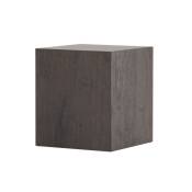 Table d'appoint cubique en bois marron