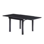 Table de jardin en aluminium extensible noir 4/8 pers.