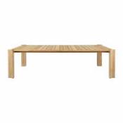 Table rectangulaire Atmosfera / 281 x 105 cm - 8 personnes / Teck - Gubi bois naturel en bois