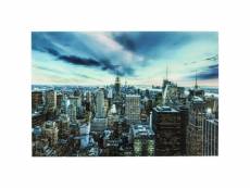 "tableau en verre new york sunset 160x120cm"
