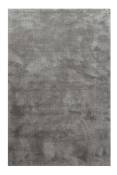 Tapis en microfibre dense gris 160x230 cm