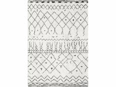 Tapis motif berbère - dharan clair - 140 x 200 cm