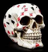 Tête de Mort Figurine - Poker Crâne - Fantastique Gothique Déco Drôle Crâne Crâne