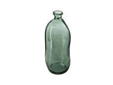 Vase bouteille verre recyclé h 51 vert - atmosphera
