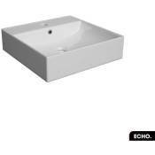 Vasque à poser avec siphon offert echo Blanc 40 ×