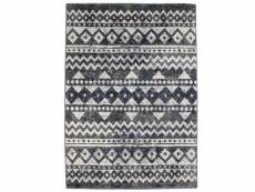 Venise - tapis toucher laineux motifs berbères gris