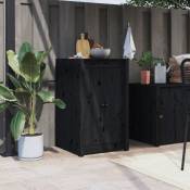 Vidaxl - Armoire de cuisine d'extérieur noir bois de pin massif