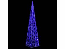 Vidaxl cône lumineux décoratif à led acrylique bleu 60 cm