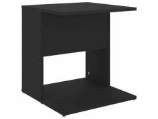 Vidaxl table d'appoint noir 45x45x48 cm aggloméré