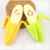 5Pcs banane belle gommes à effacer en forme de fruits(Random