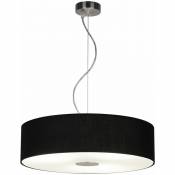 Abat-jour textile suspension plafonnier salon salle à manger éclairage lampe suspendue en verre noir Ledino 50230000001022