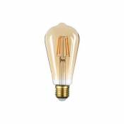 Ampoule E27 LED Filament 6W ST64 Edison - Blanc Chaud