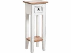 Aubry gaspard - petite table carrée en bois blanc