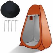 Barnum La tente de confidentialité pop-up portable convient à la douche extérieure, au dressing, au parasol et aux toilettes de camping(orange)