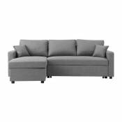 Canapé d'angle convertible grand couchage + coffre