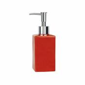Distributeur de savon Céramique quadro Rouge - Rouge - Spirella