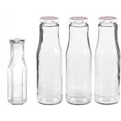 Emsy - Saftflasche mit 53mm TO-Deckel 750 ml 3er Pack