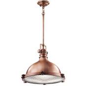 Etc-shop - Lampe à suspension plafonnier lampe à suspension acier verre lampe de salle à manger d 60 cm cuivre