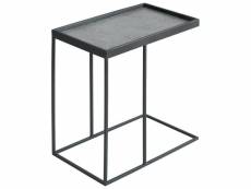 Keria - table d'appoint rectangulaire aspect céramique