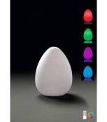 Lampe Huevo Egg de Table Induction LED RGB Outdoor IP65, 120lm, blanc opal