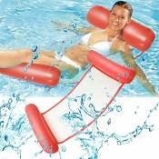 Lit Flottant Hamac d'eau Gonflable Chaise Longue de Salon Confortable Portable Flotteur Piscine Plage Flotteur pour Adultes et Enfants
