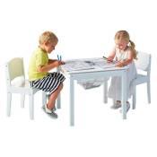 Moose Toys - Ensemble Table de jeu enfant avec rangement et 2 chaises enfant Blanche