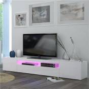Nouvomeuble Meuble TV blanc laqué design ASTRE