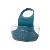 Organisateur de crépine d'évier suspendu à sangle réglable, accessoires de porte-éponge d'évier de cuisine à domicile(bleu moderne)