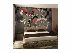 Papier peint - motif floral - gris-400x309 A1-4XLFTNT1233