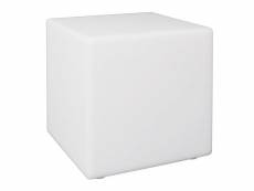 Paris prix - lampe cube d'extérieur "télécommande" 25cm blanc