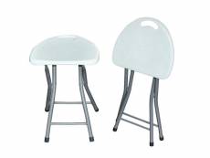 Set 10 tabouret easy stool 10x - resol - - acier, polyéthylène 280x320xmm
