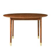 Table à manger ronde extensible 120-155x120cm bois