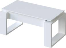 Table basse design à plateau relevable - L102 x H43 cm