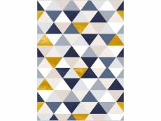 "tapis triangle bleu dimensions - 160x230" TPS_TREN_TRIAN_160