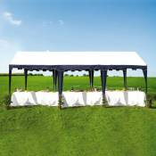 Terre Jardin - Tente de réception 3 x 6 m Blanc - Blanc